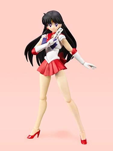 S.H.Figuarts Pretty Guardian Sailor Moon Sailor Mars Animation Color Edition Action Figure Action Figures - Toys - New - CaveGamers - Image 2