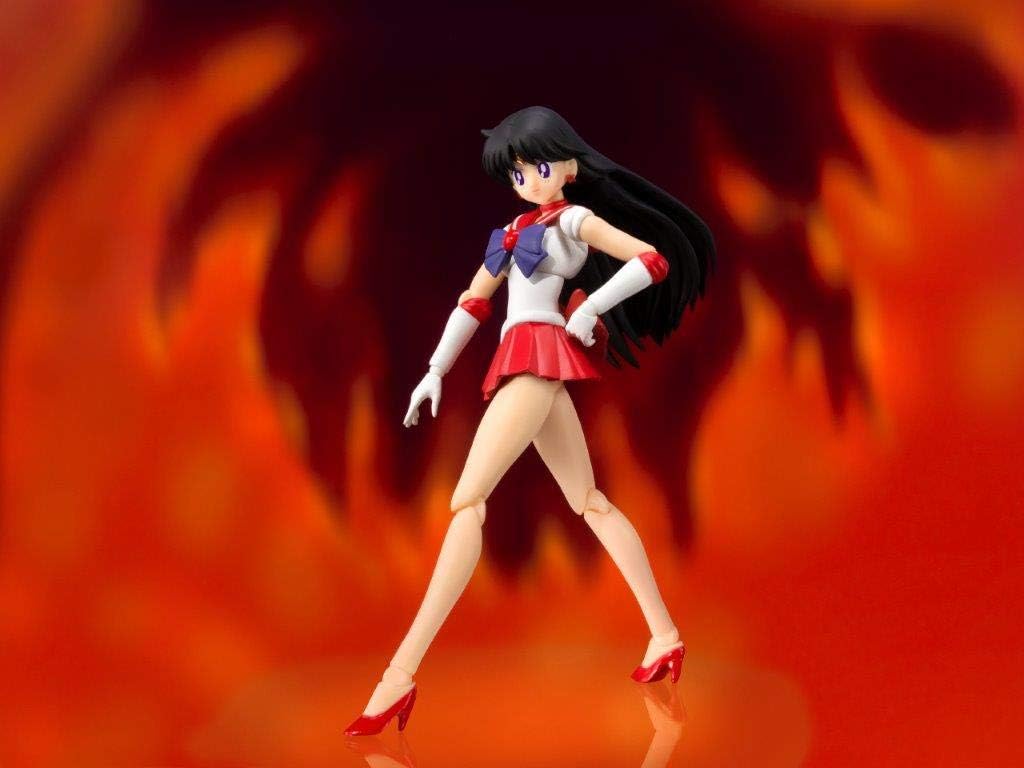 S.H.Figuarts Pretty Guardian Sailor Moon Sailor Mars Animation Color Edition Action Figure Action Figures - Toys - New - CaveGamers - Image 3
