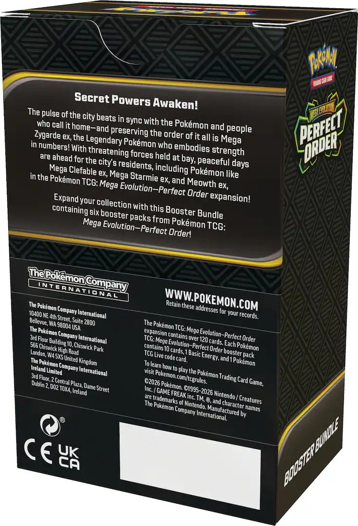 Pokemon TCG: Mega Evolution Perfect Order Booster Bundle - Trading Card - New - CaveGamers - Image 2