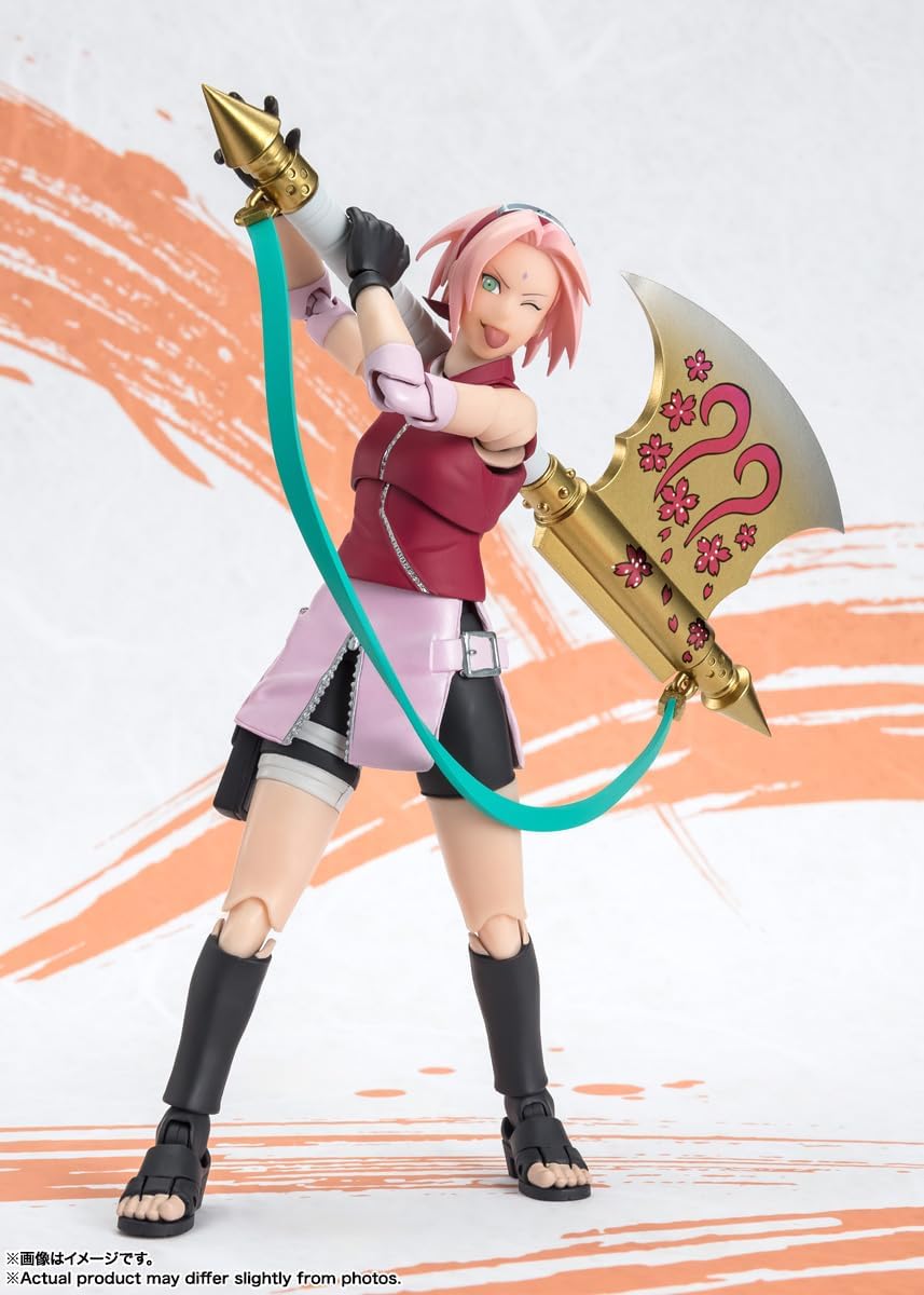 S.H.Figuarts Naruto Sakura Haruno Narutop99 Edition Action Figure Action Figures - Toys - New - CaveGamers - Image 2