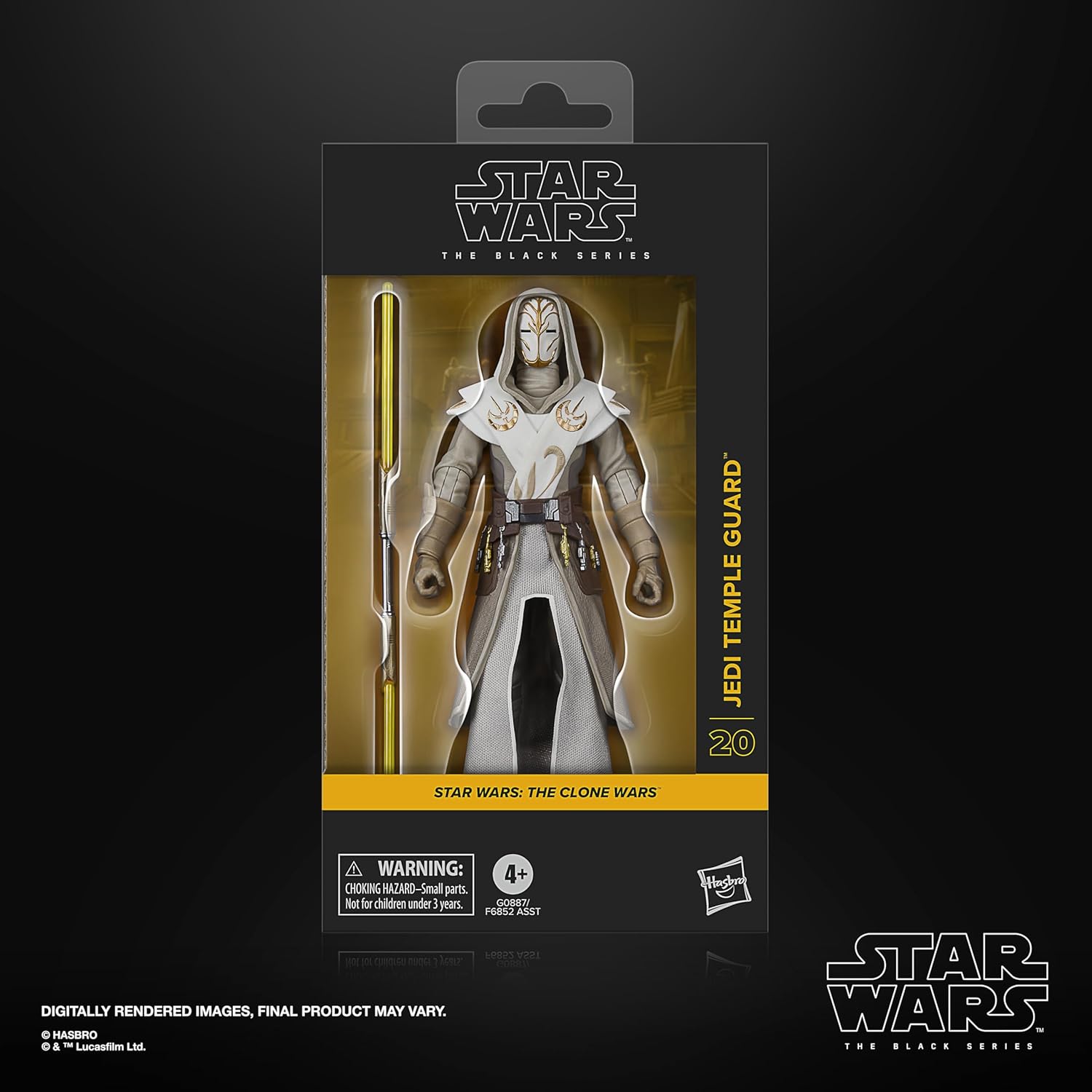 Star Wars: The Black Series - Jedi Temple Guard: The Clone Wars Action Figure Action Figures - Toys - New - CaveGamers - Image 2