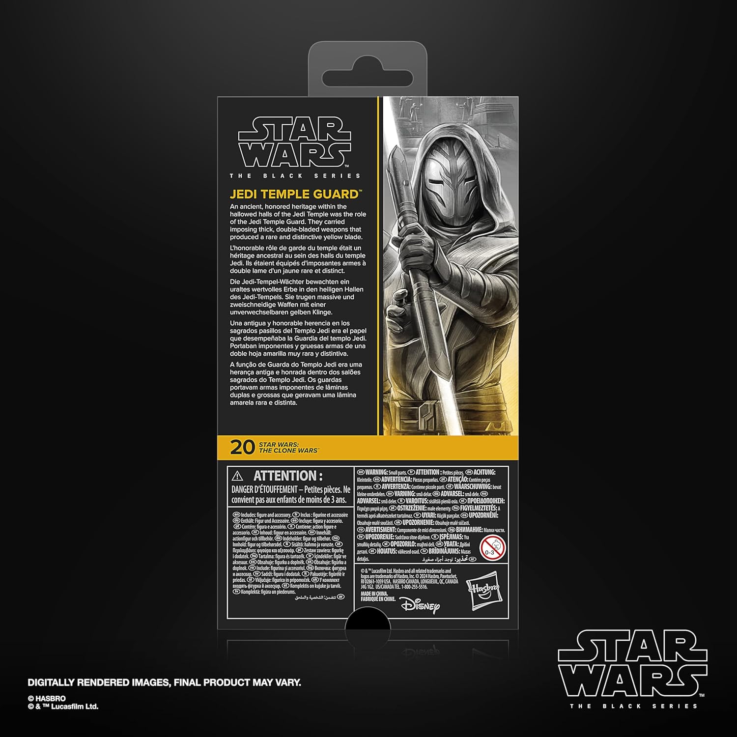 Star Wars: The Black Series - Jedi Temple Guard: The Clone Wars Action Figure Action Figures - Toys - New - CaveGamers - Image 3
