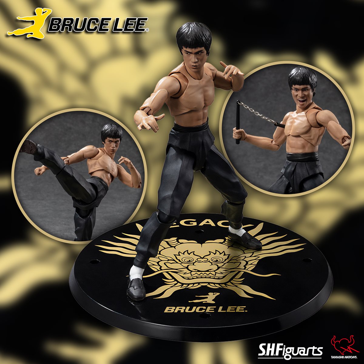 S.H.Figuarts Bruce Lee Legacy 50th Version Action Figure Action Figures - Toys - New - CaveGamers - Image 2