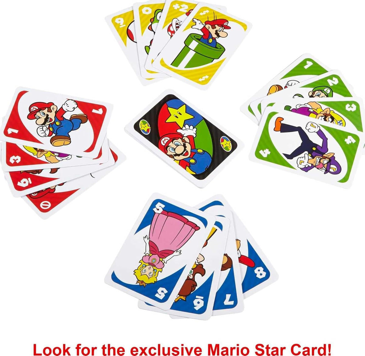 Super Mario UNO Card Game - Board Games - New - CaveGamers - Image 3