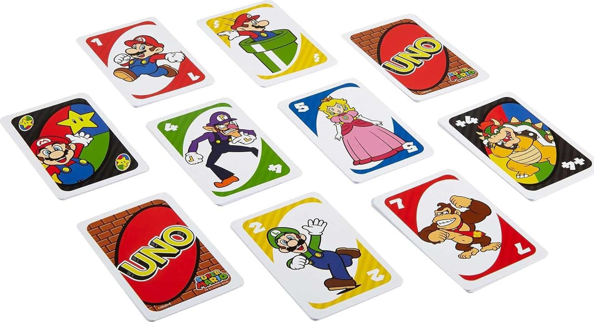 Super Mario UNO Card Game - Board Games - New - CaveGamers - Image 5