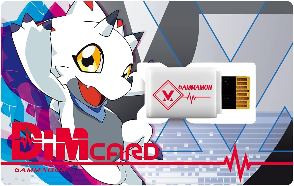 Gammamon Digital Monster Memory Card for Digimon Vital Bracelet White Digimon Card Game - Video Game Accessory - New - CaveGamers - Image 2
