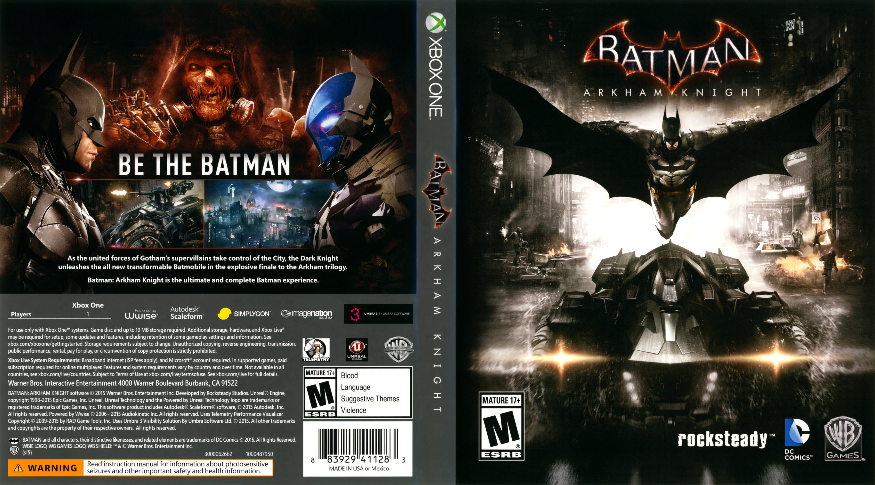Batman: Arkham Knight Xbox One - Video Game - Used - CaveGamers - Image 4
