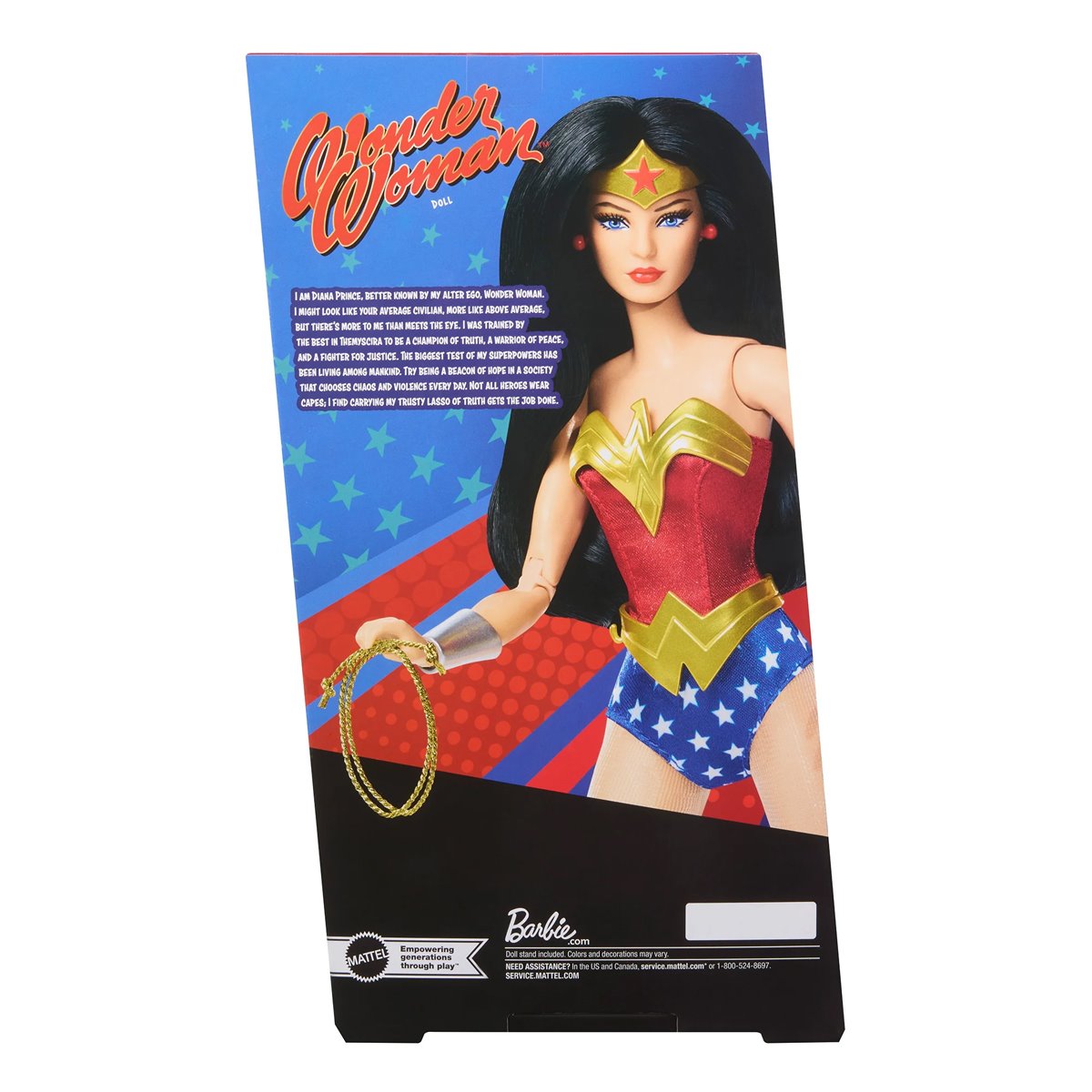 Barbie Wonder Woman Signature Doll Red Blue Tank Suit Gold Headpiece & Belt Dolls - Toys - New - CaveGamers - Image 2