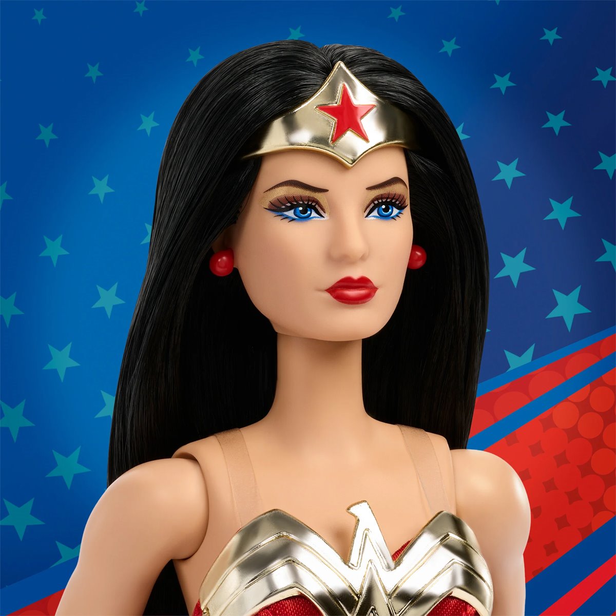 Barbie Wonder Woman Signature Doll Red Blue Tank Suit Gold Headpiece & Belt Dolls - Toys - New - CaveGamers - Image 5