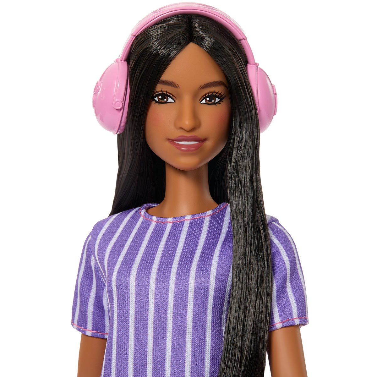 Barbie Fashionista Autistic Doll Purple Dress Tablet Headphones Dolls - Toys - New - CaveGamers - Image 2