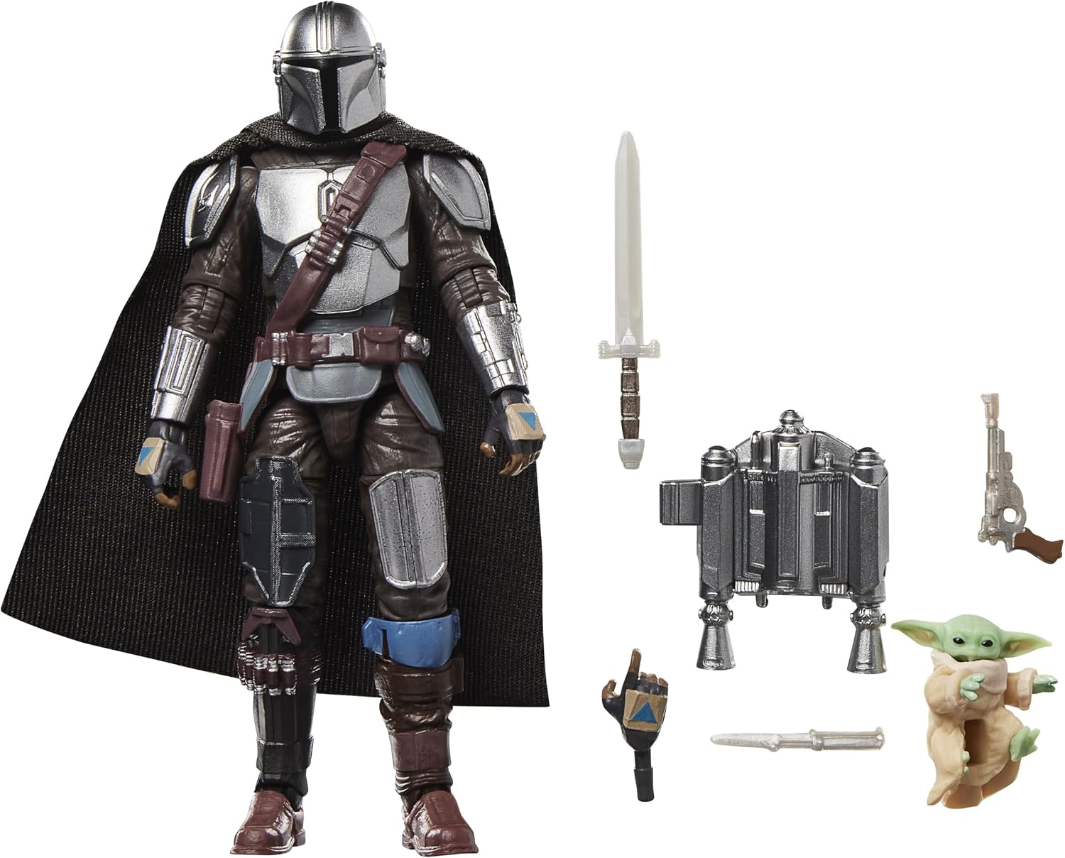 Star Wars The Vintage Collection The Mandalorian & Grogu Deluxe 3.75" Action Figure Action Figures - Toys - New - CaveGamers
