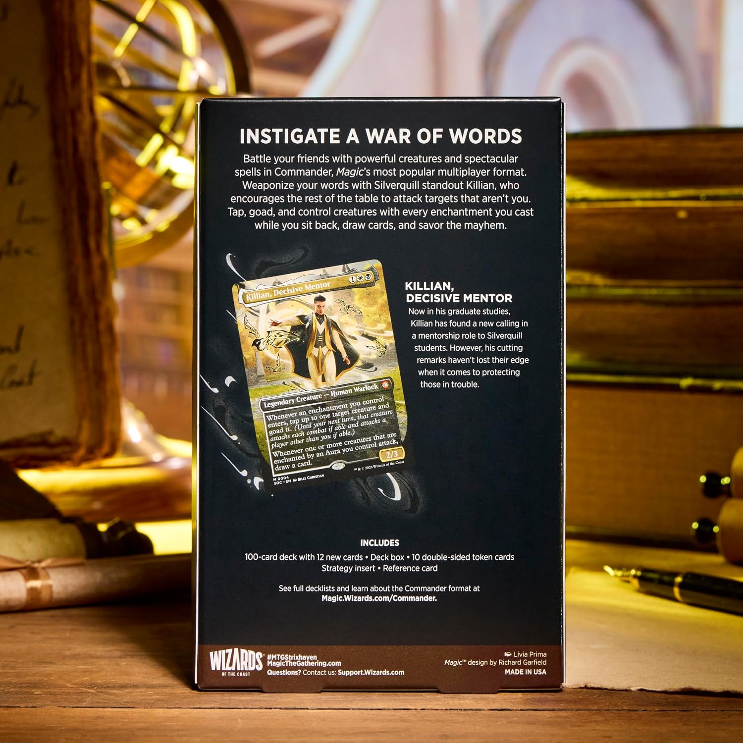 Magic: The Gathering - Silverquill Influence Secrets of Strixhaven Commander Deck - Trading Card - New - CaveGamers - Image 7