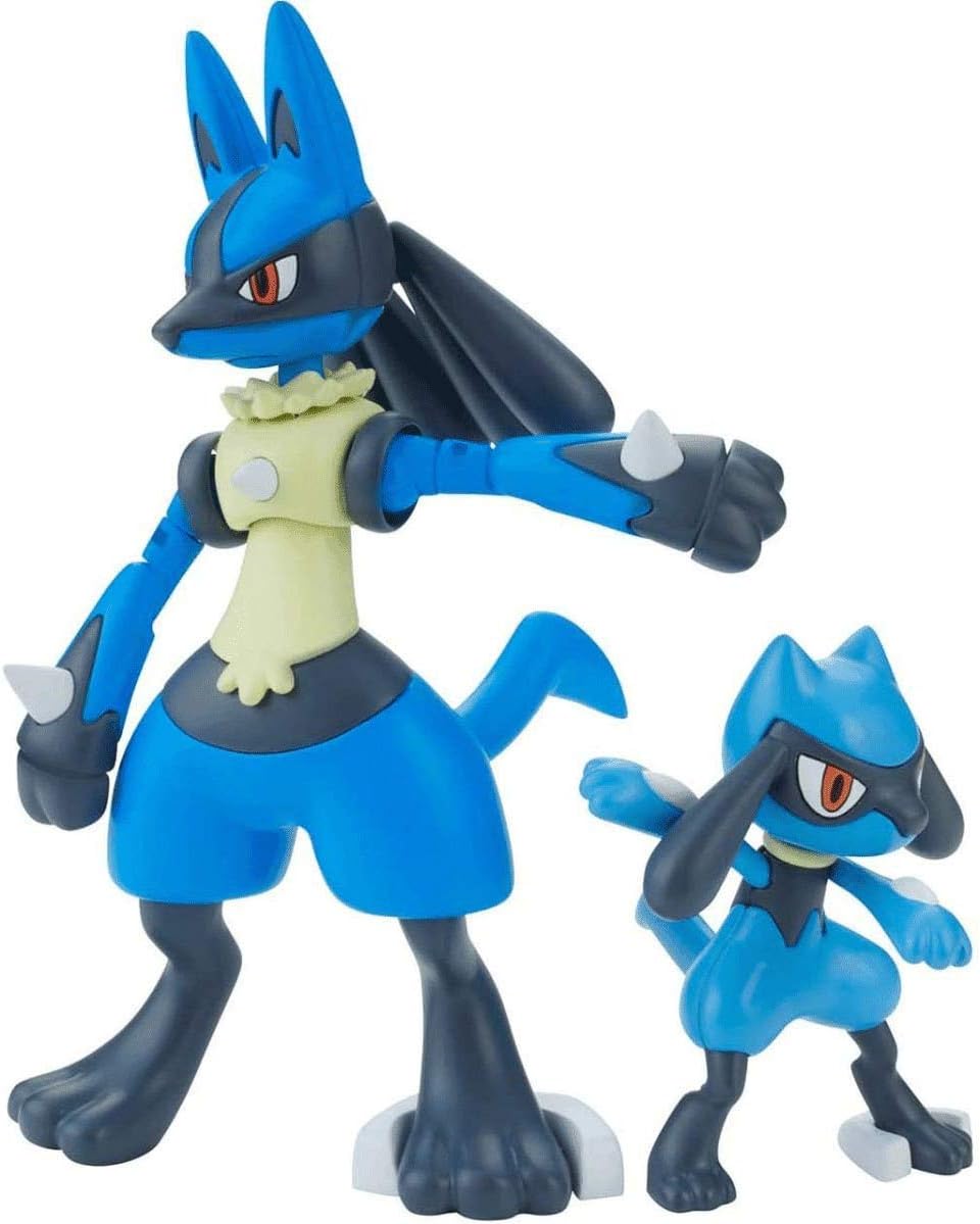 Pokemon Riolu and Lucario Model Kit Action Figures - Toys - New - CaveGamers - Image 2