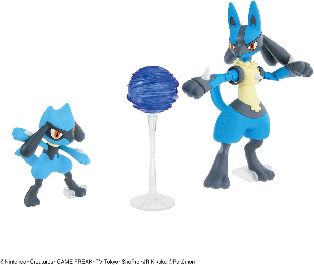 Pokemon Riolu and Lucario Model Kit Action Figures - Toys - New - CaveGamers - Image 3
