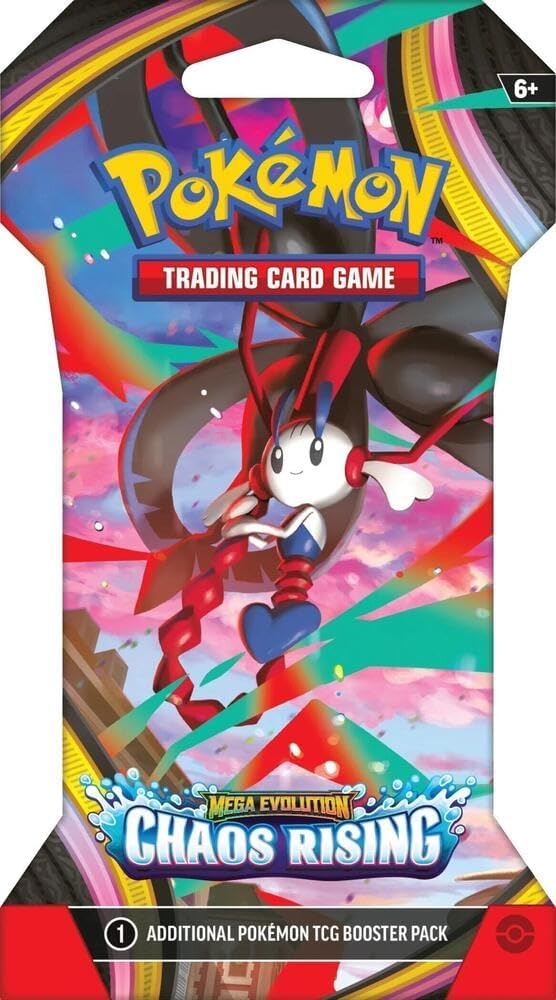 Pokemon TCG: Mega Evolution Chaos Rising Sleeved Booster Pack - Trading Card - New - CaveGamers - Image 2