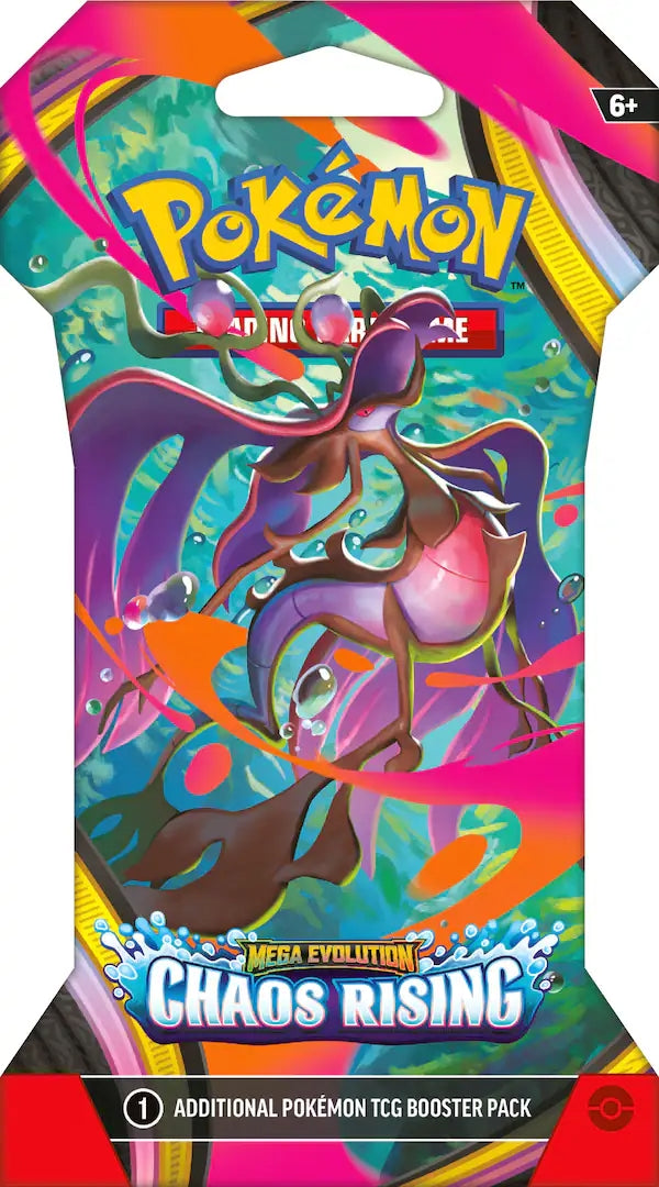 Pokemon TCG: Mega Evolution Chaos Rising Sleeved Booster Pack - Trading Card - New - CaveGamers - Image 5