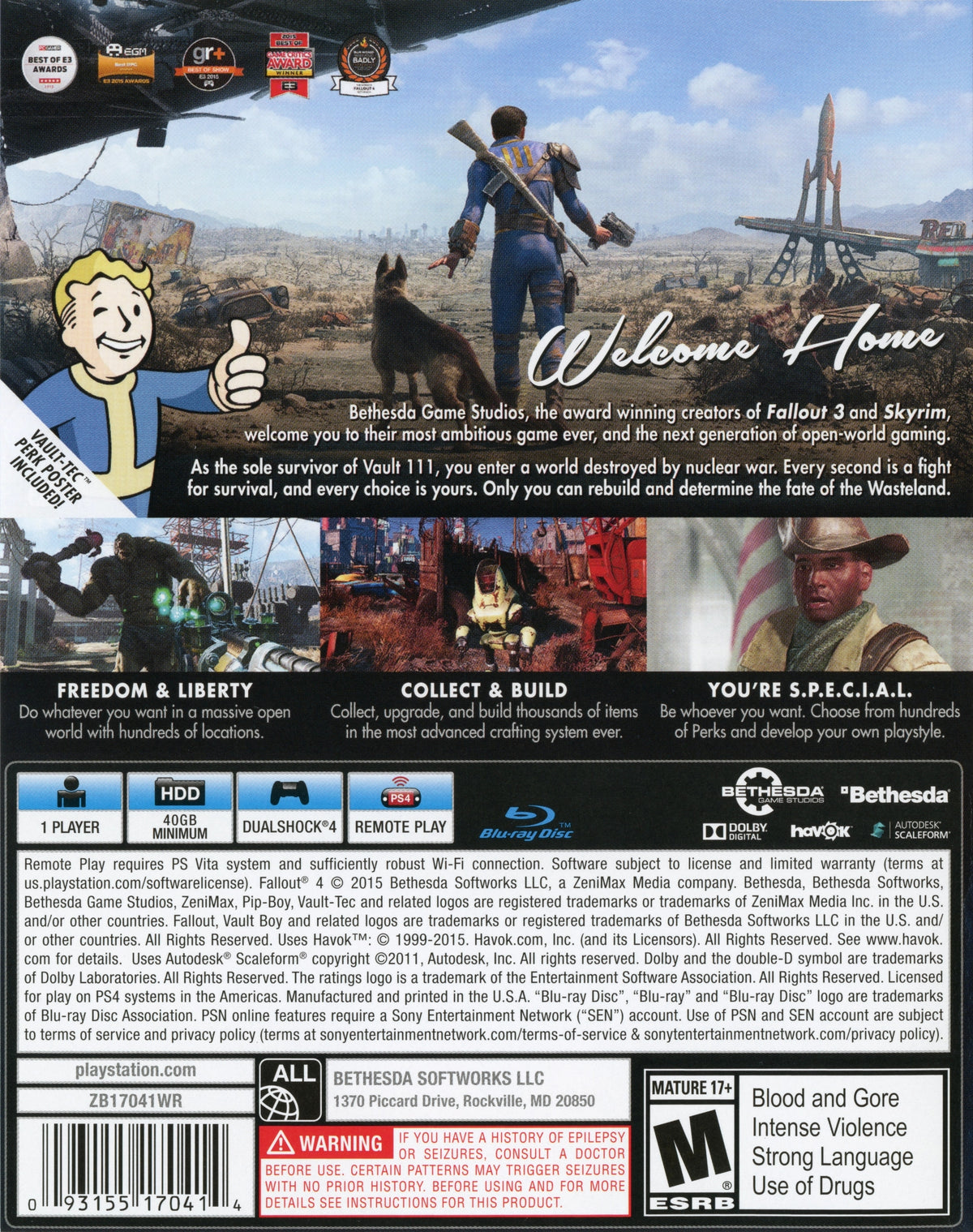 Fallout 4 PS4 - Video Game - Used - CaveGamers - Image 2