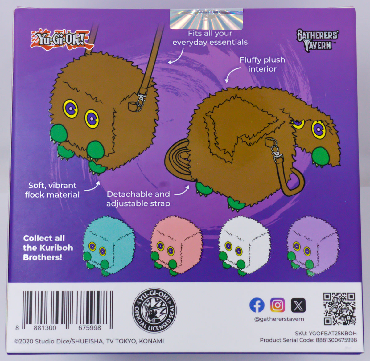 Kuriboh Arty Over the Shoulder Carrying Bag Yu-Gi-Oh! Plush - Misc - New - CaveGamers - Image 6