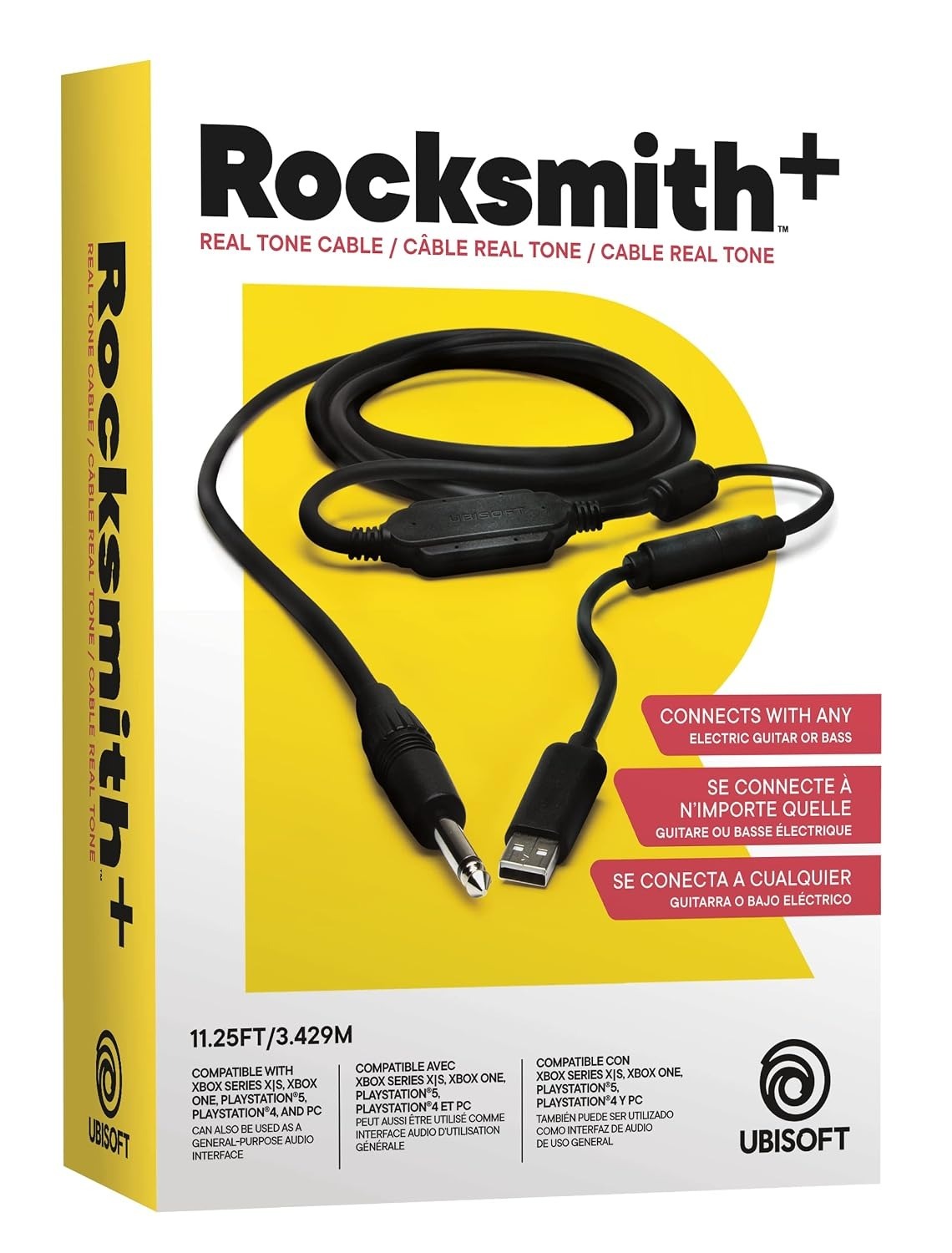Rocksmith Real Tone USB Audio Cable Xbox One - Video Game Accessory - New - CaveGamers
