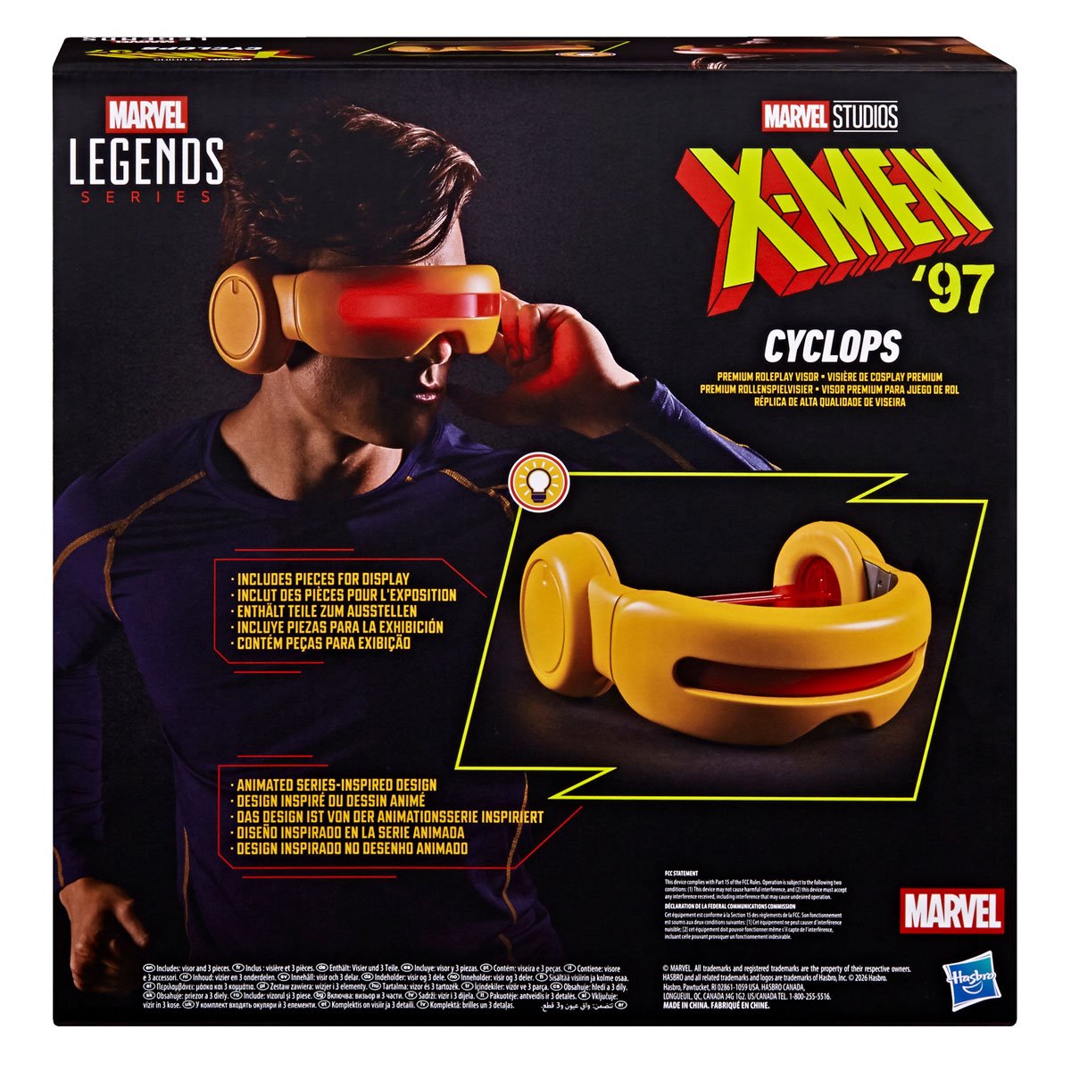 X-Men 97 Marvel Legends Series Cyclops Premium Roleplay Visor Prop Replica Action Figures - Toys - New - CaveGamers - Image 6