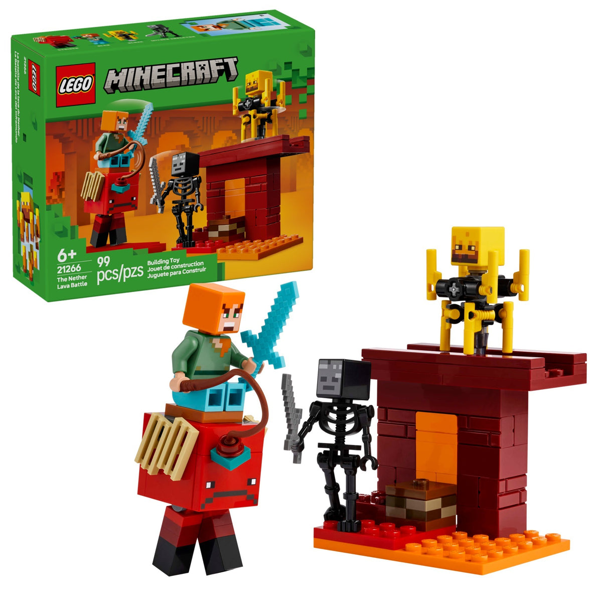 LEGO Minecraft The Nether Lava Battle #21266 Building Sets - Toys - New - CaveGamers - Image 7