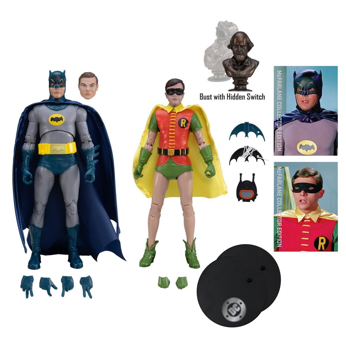 DC Multiverse: Batman and Robin Batman Classic TV Series #5 7-Inch Action Figure 2-Pack Action Figures - Toys - New - CaveGamers - Image 3