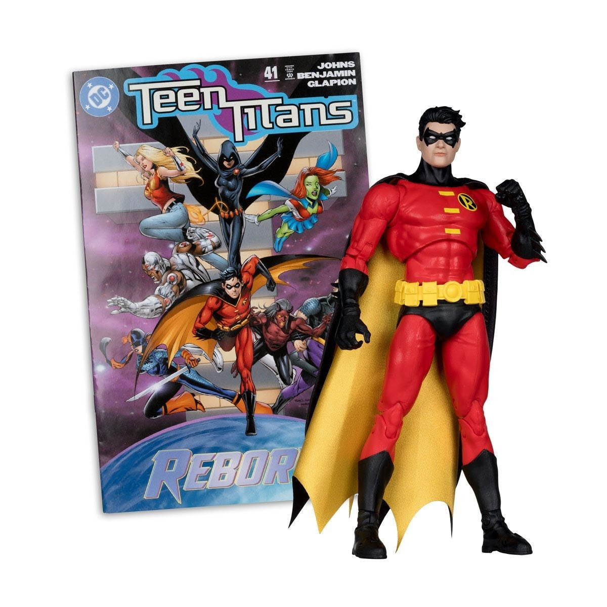 DC Direct: Robin (Teen Titans #41) 7-Inch Action Figure with Comic Action Figures - Toys - New - CaveGamers - Image 4