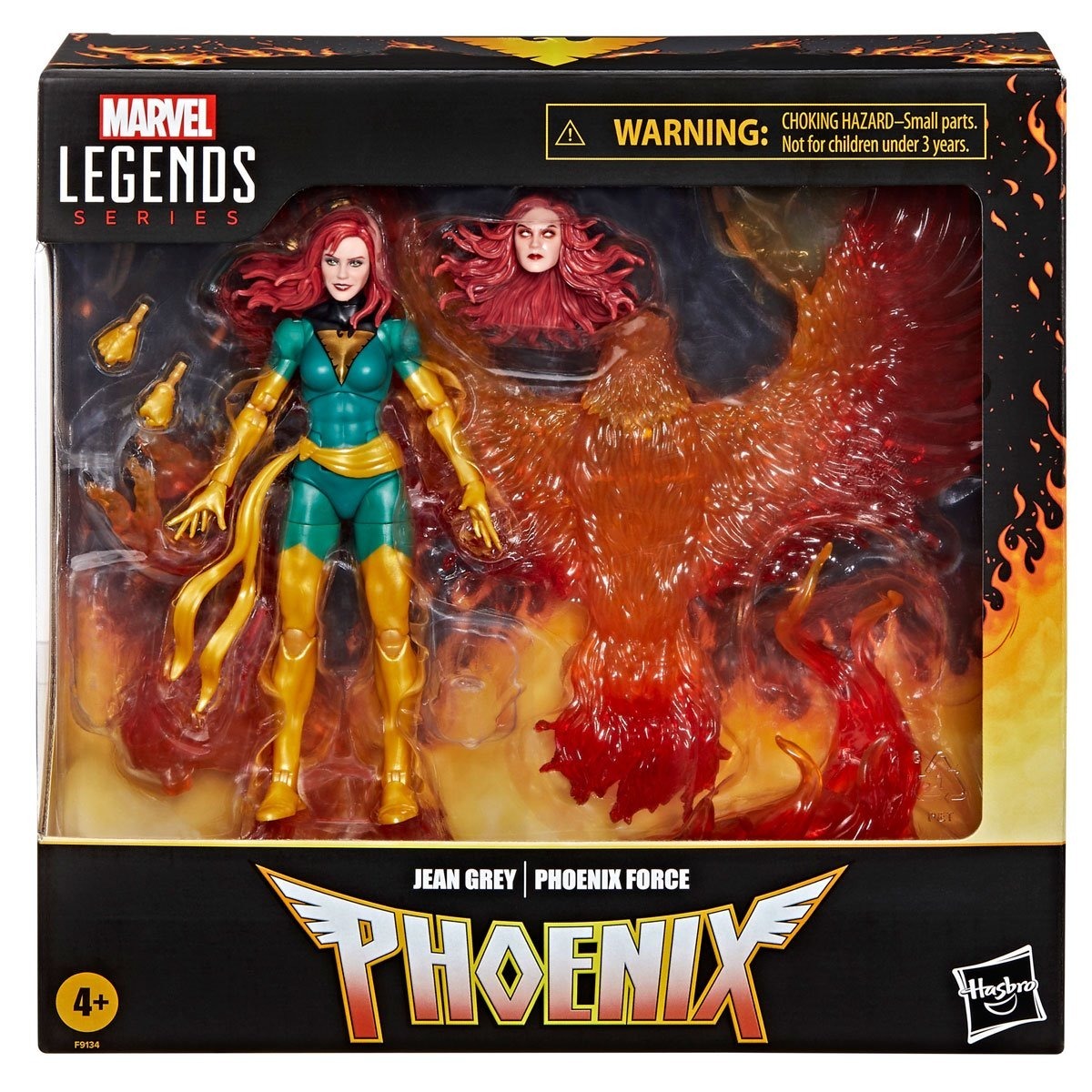 Marvel Legends: Series Jean Grey with Phoenix Force Display 6-Inch Deluxe Action Figure Action Figures - Toys - New - CaveGamers