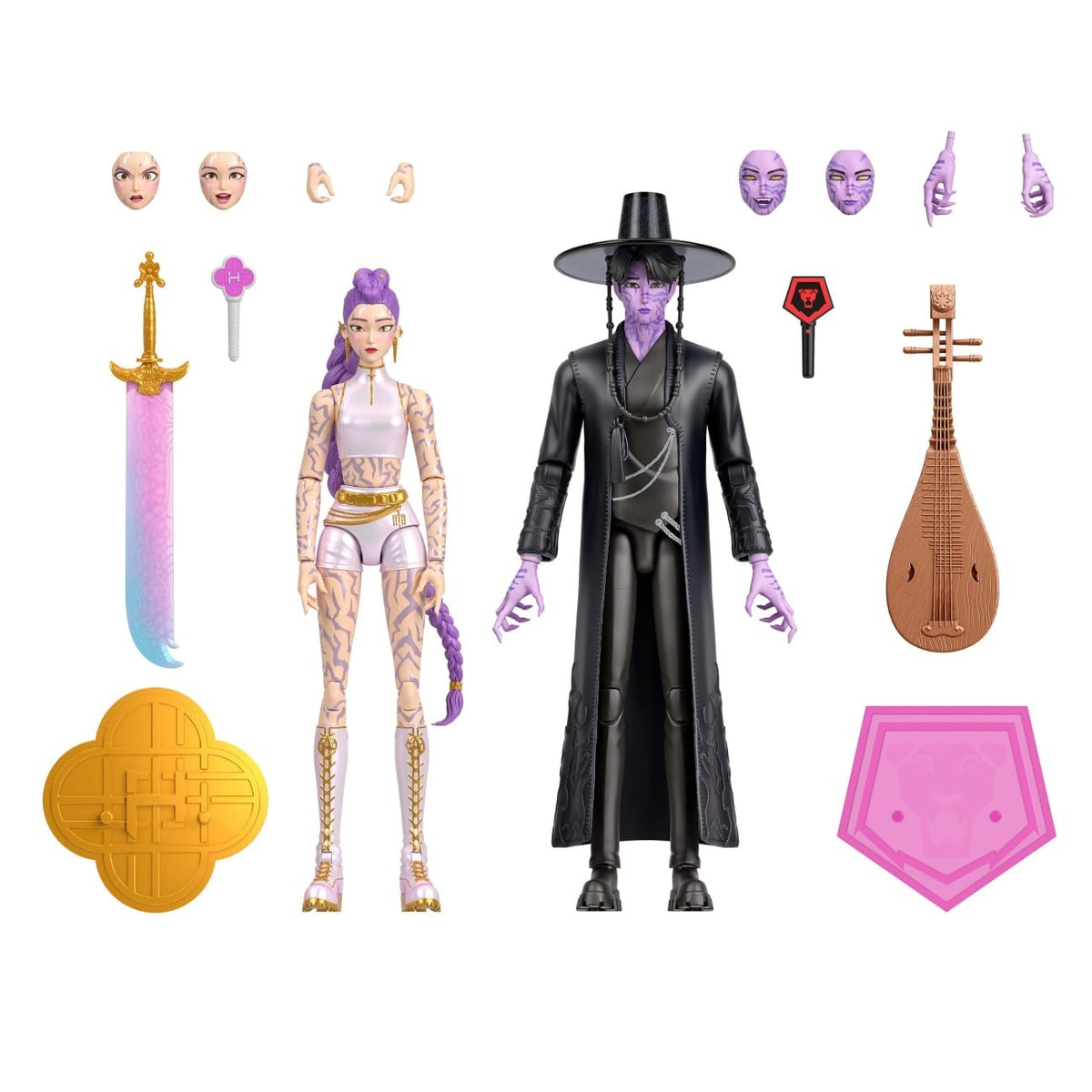 Mattel KPop Demon Hunters Rumi and Jinu Final Battle Action Figure 2-Pack Action Figures - Toys - New - CaveGamers - Image 2