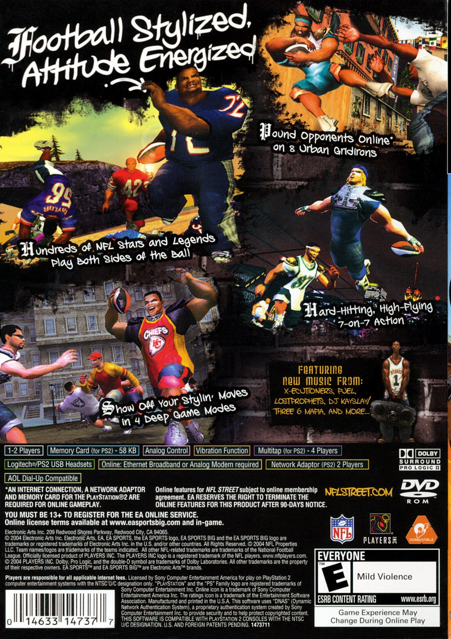 NFL Street PS2 - Video Game - Used - CaveGamers - Image 2