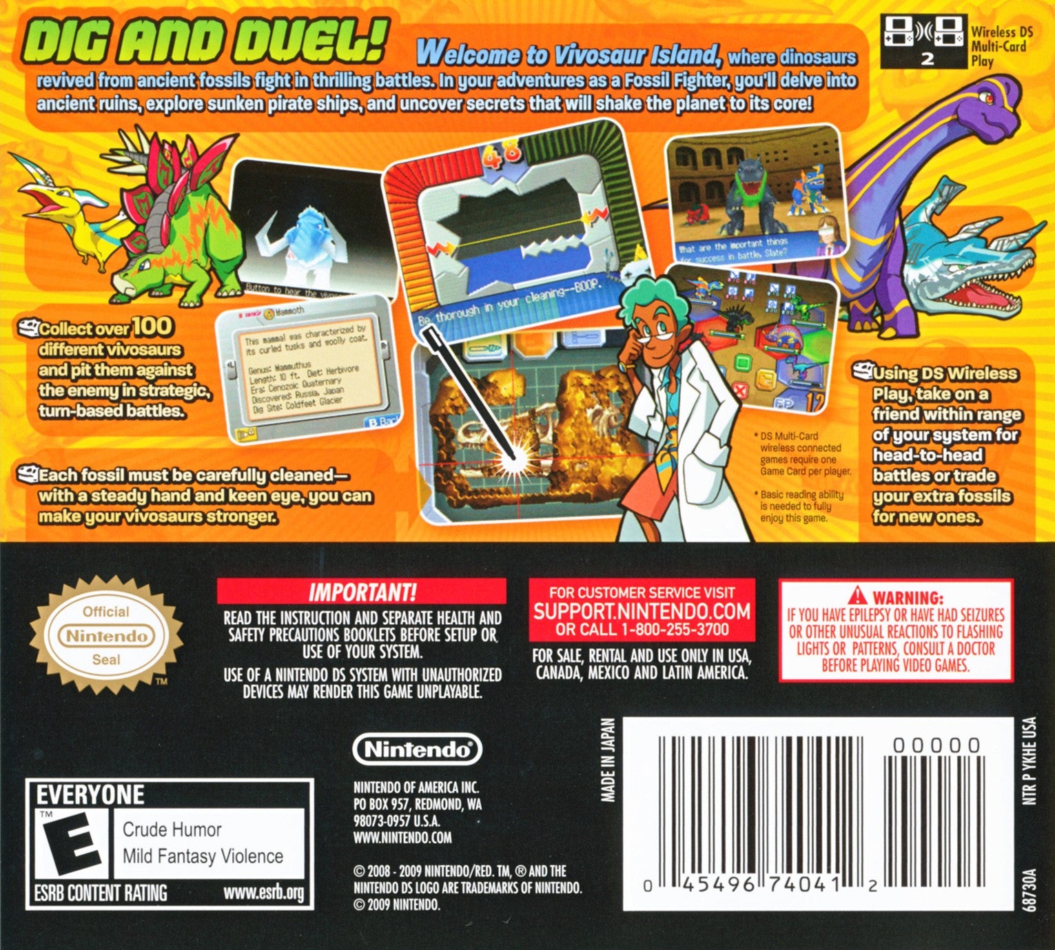 Fossil Fighters DS - Video Game - Used - CaveGamers - Image 2