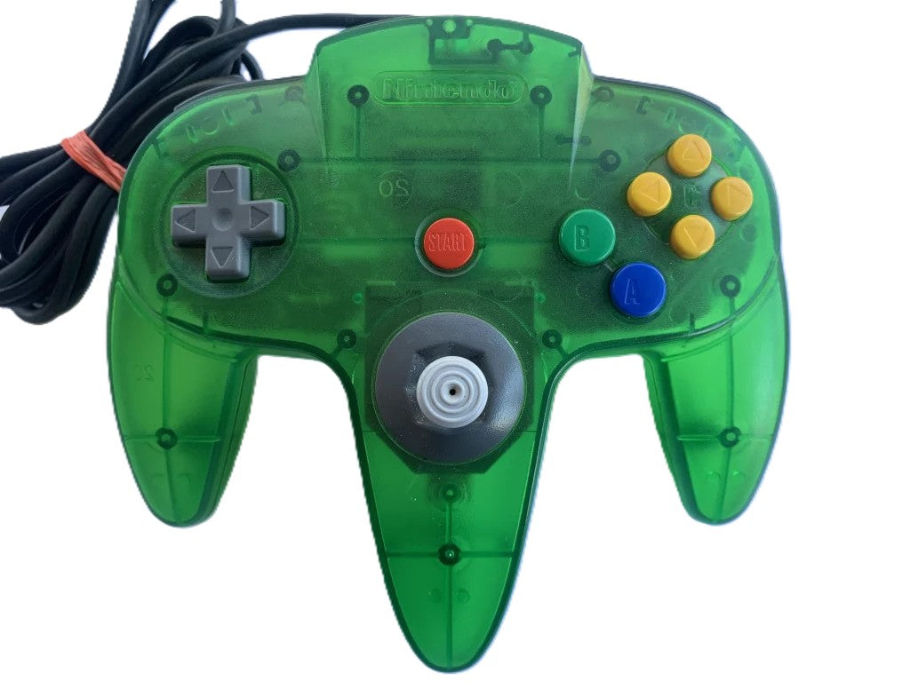 Nintendo 64 Controller - Jungle Green N64 - Video Game Accessory - Used - CaveGamers - Image 3