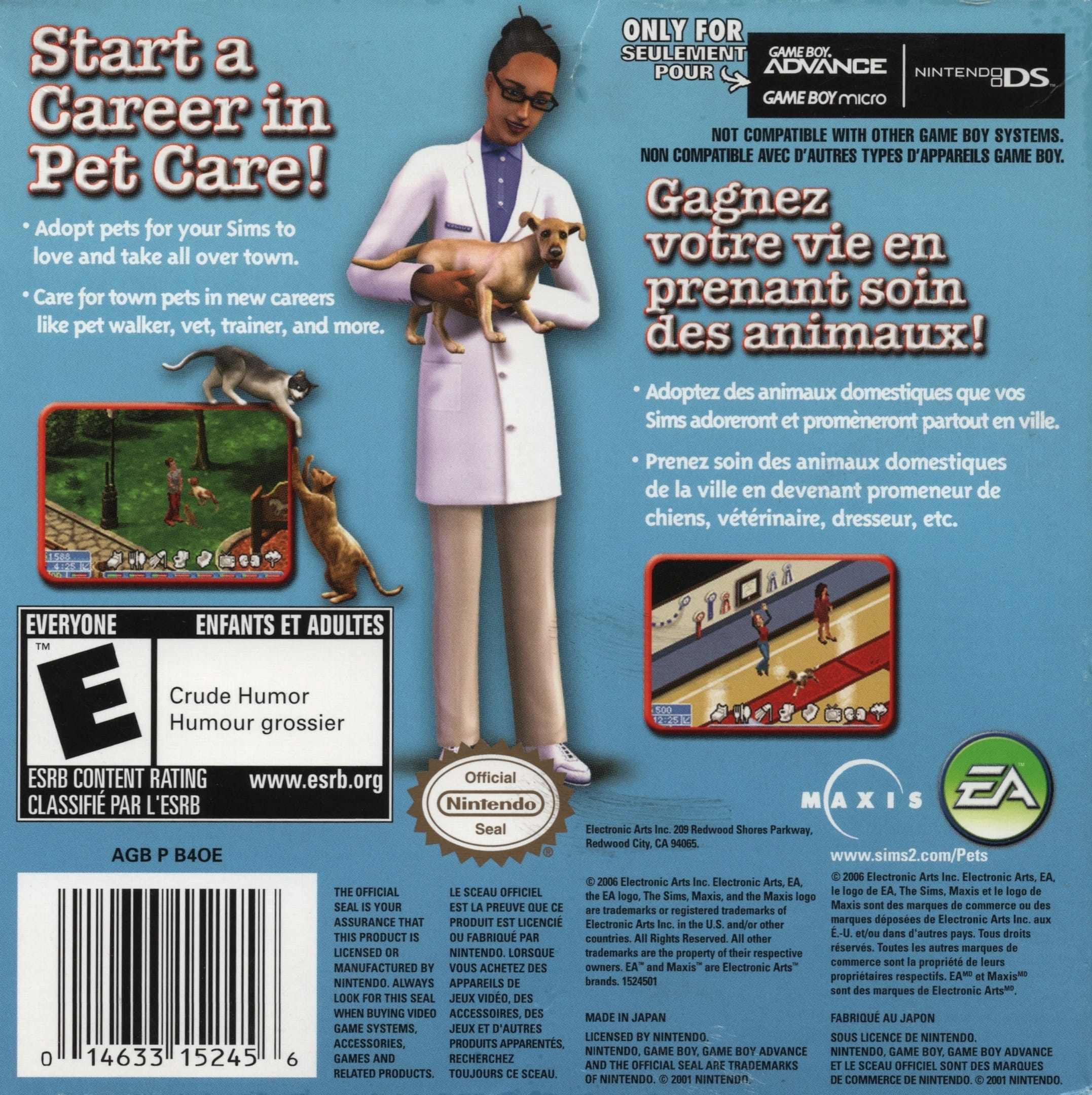 The Sims 2: Pets Game Boy Advance - Video Game - Used - CaveGamers - Image 2