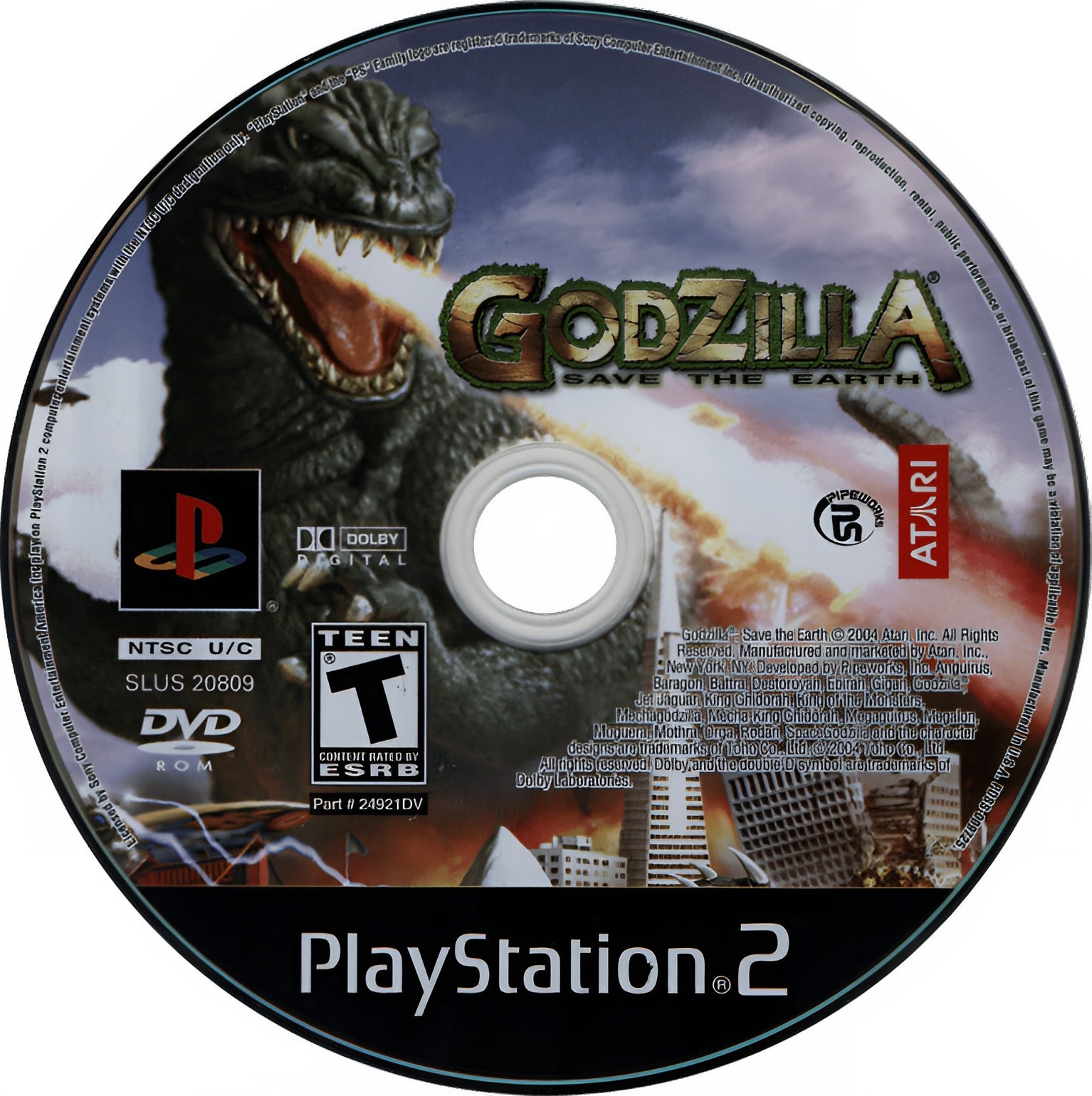 Godzilla: Save The Earth PS2 - Video Game - Used - CaveGamers - Image 3