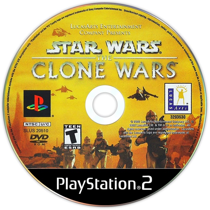 Star Wars: The Clone Wars PS2 - Video Game - Used - CaveGamers - Image 3