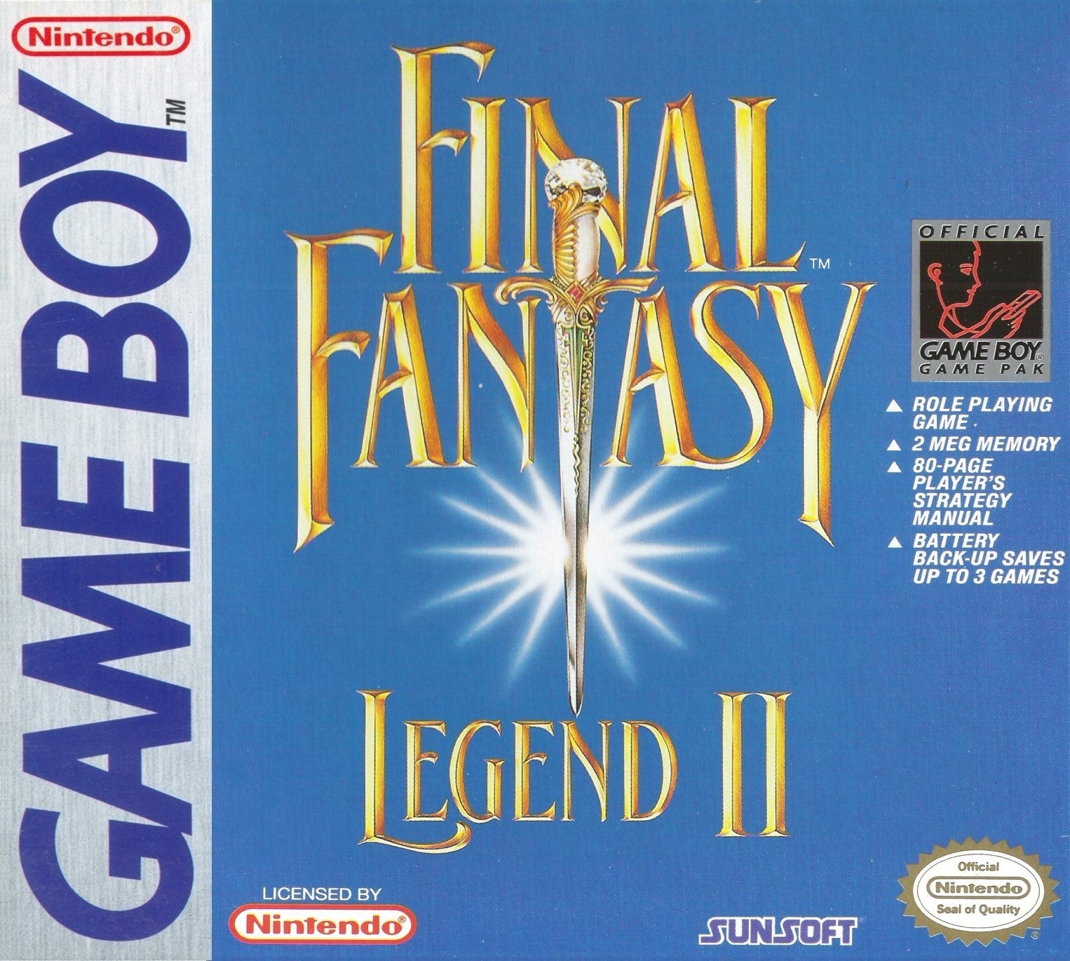 Final Fantasy Legend II Game Boy - Video Game - Used - CaveGamers