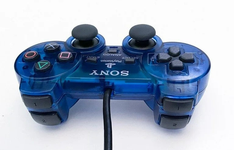 Playstation 2 Dualshock 2 Controller - Ocean Blue PS2 - Video Game Accessory - Used - CaveGamers - Image 3