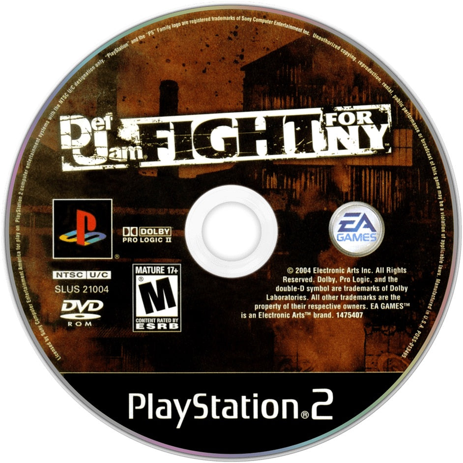 Def Jam Fight for NY PS2 - Video Game - Used - CaveGamers - Image 3