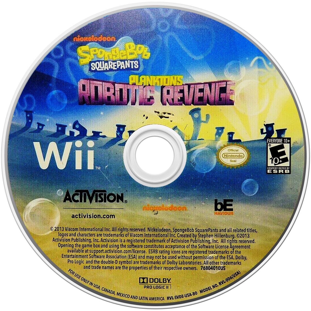 SpongeBob SquarePants: Plankton's Robotic Revenge Wii - Video Game - Used - CaveGamers - Image 3