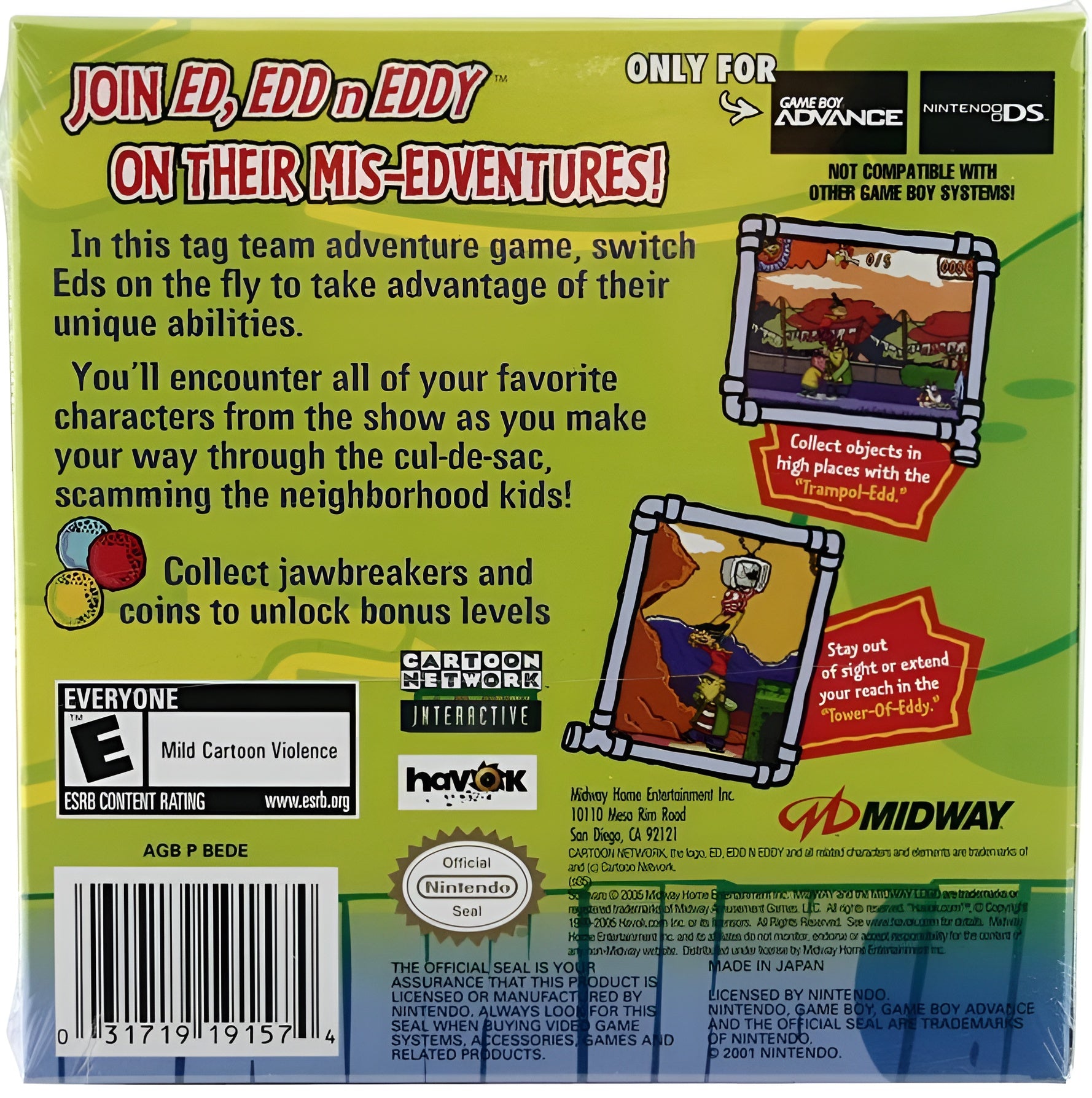Ed, Edd n Eddy Mis-Edventures Game Boy Advance - Video Game - Used - CaveGamers - Image 2