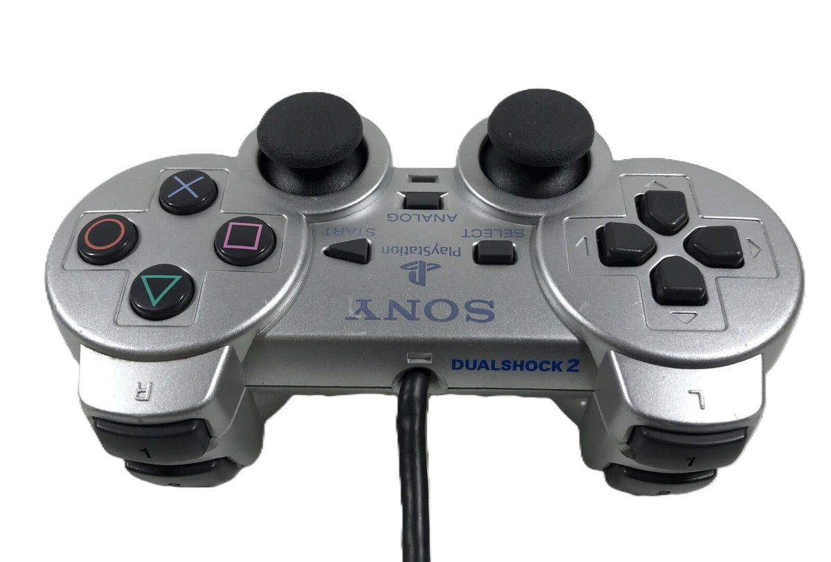 Playstation 2 Dualshock 2 Controller - Silver PS2 - Video Game Accessory - Used - CaveGamers - Image 3