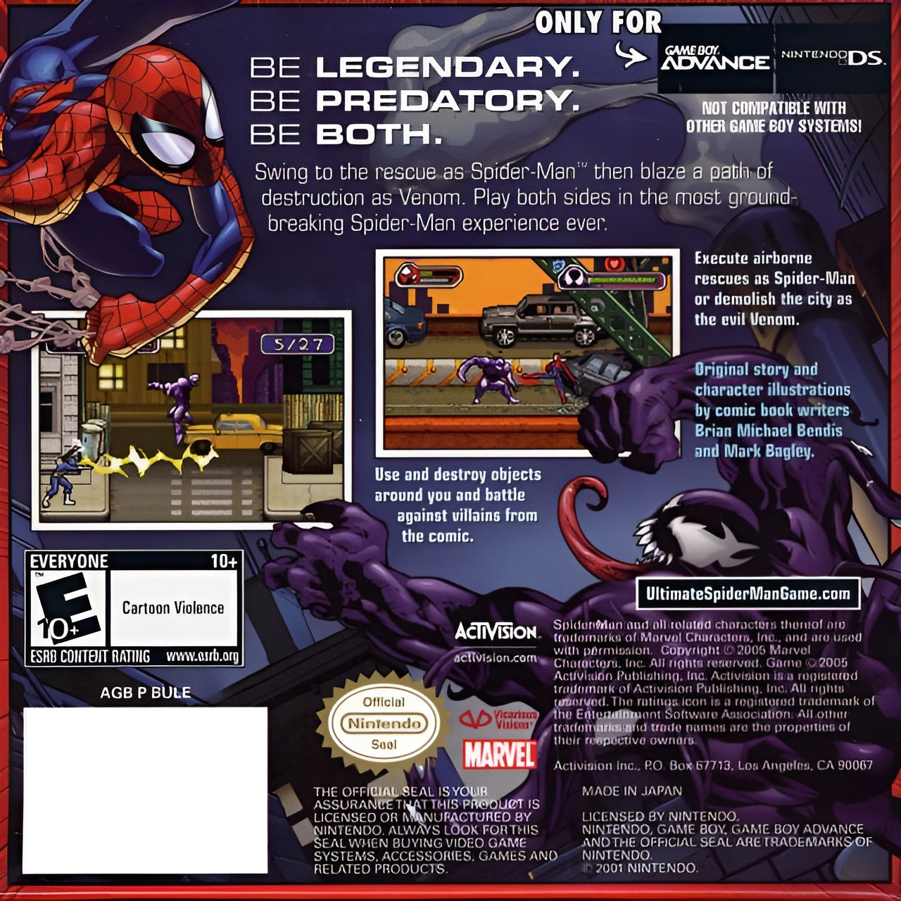 Ultimate Spider-Man Game Boy Advance - Video Game - Used - CaveGamers - Image 2