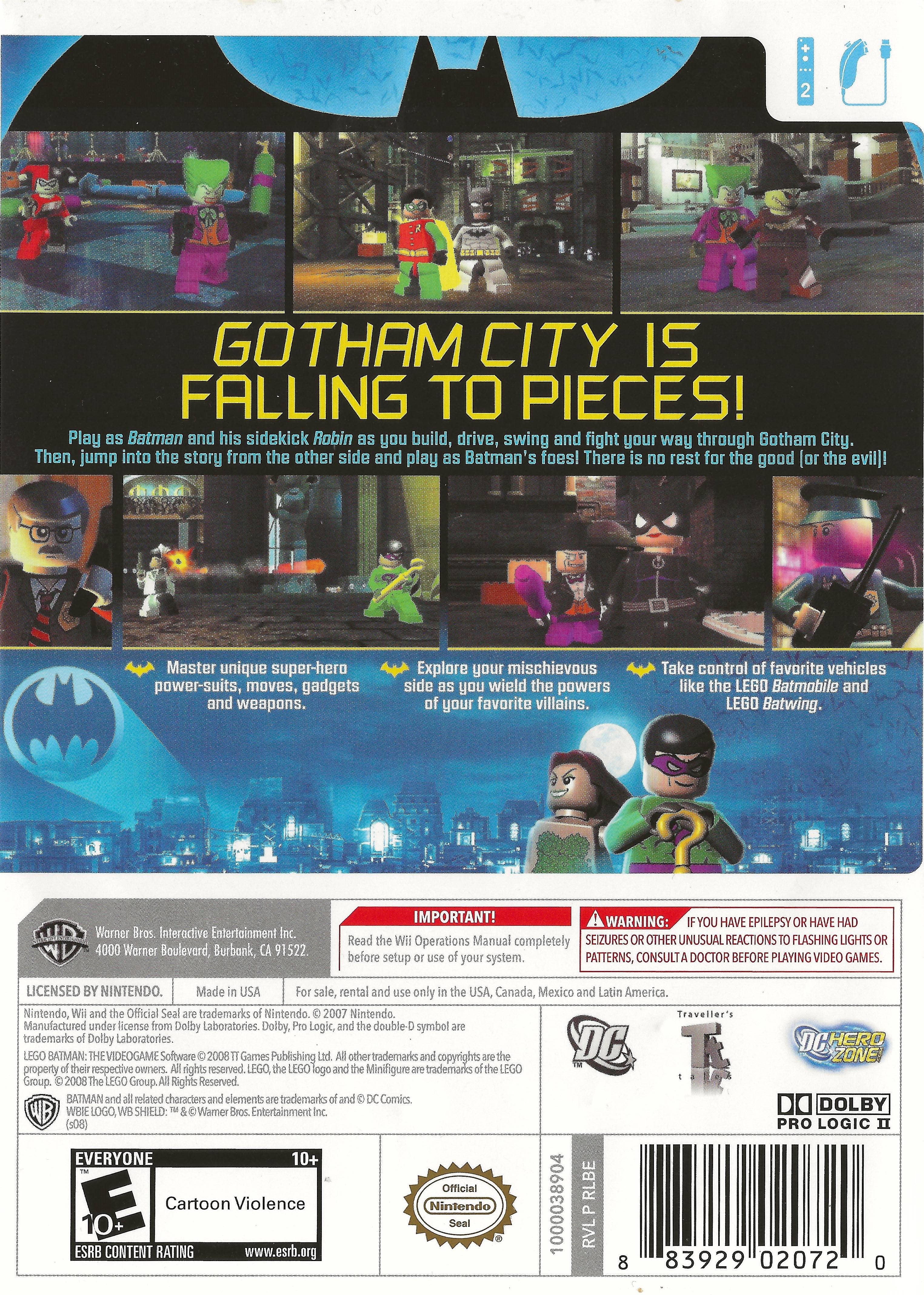 Lego Batman Wii - Video Game - Used - CaveGamers - Image 2