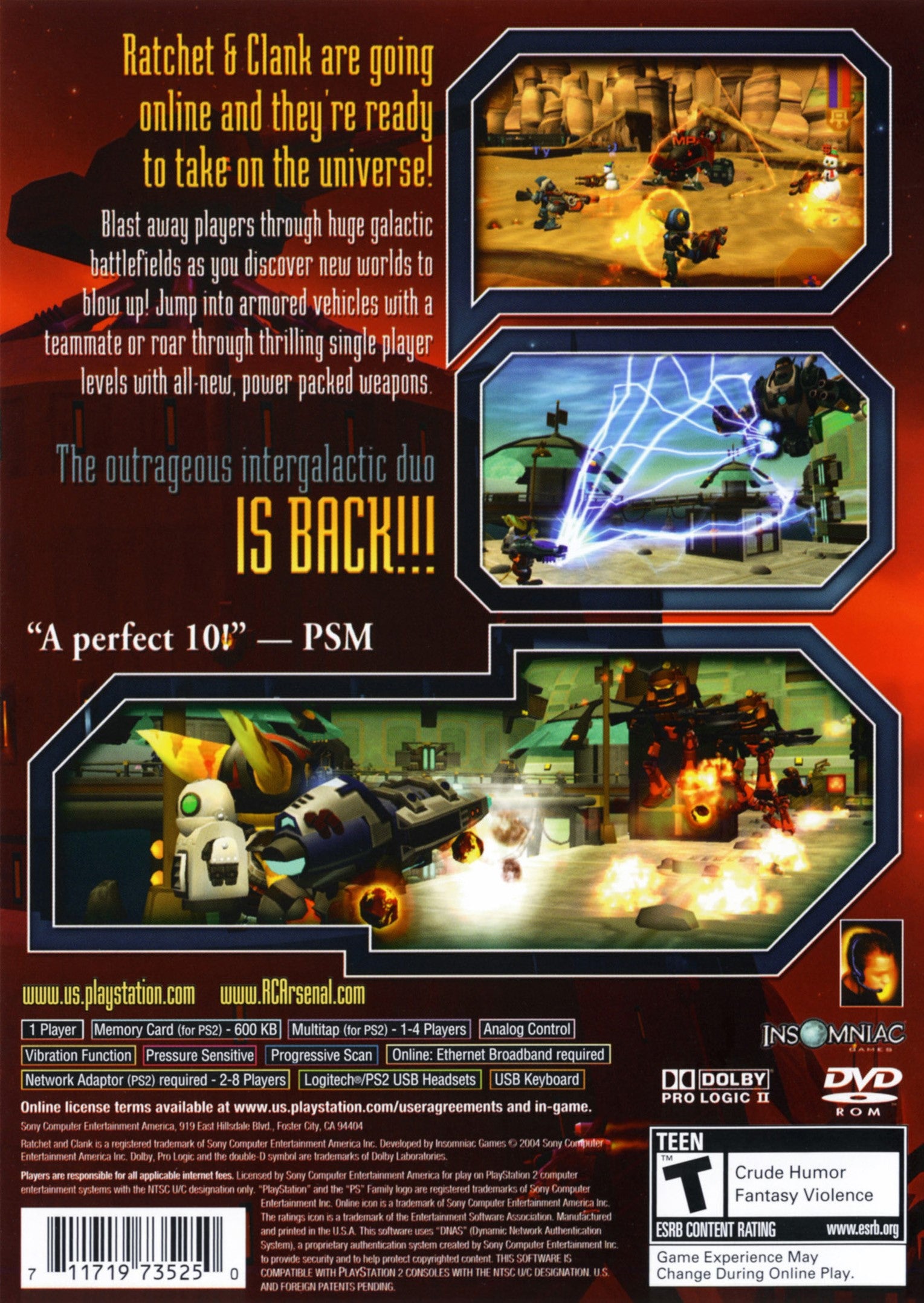 Ratchet & Clank Up Your Arsenal PS2 - Video Game - Used - CaveGamers - Image 2