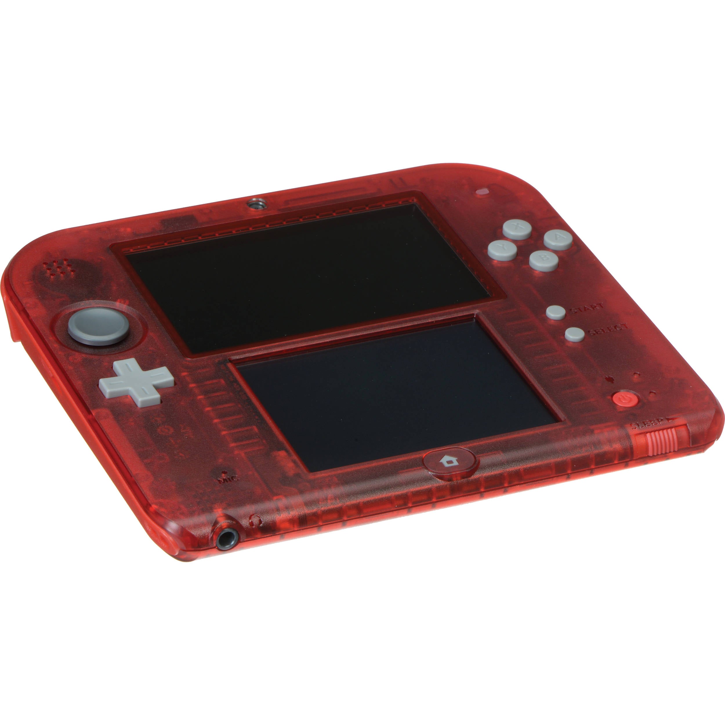 Nintendo 2DS - Crystal Red 3DS - Video Game System - Used - CaveGamers - Image 3