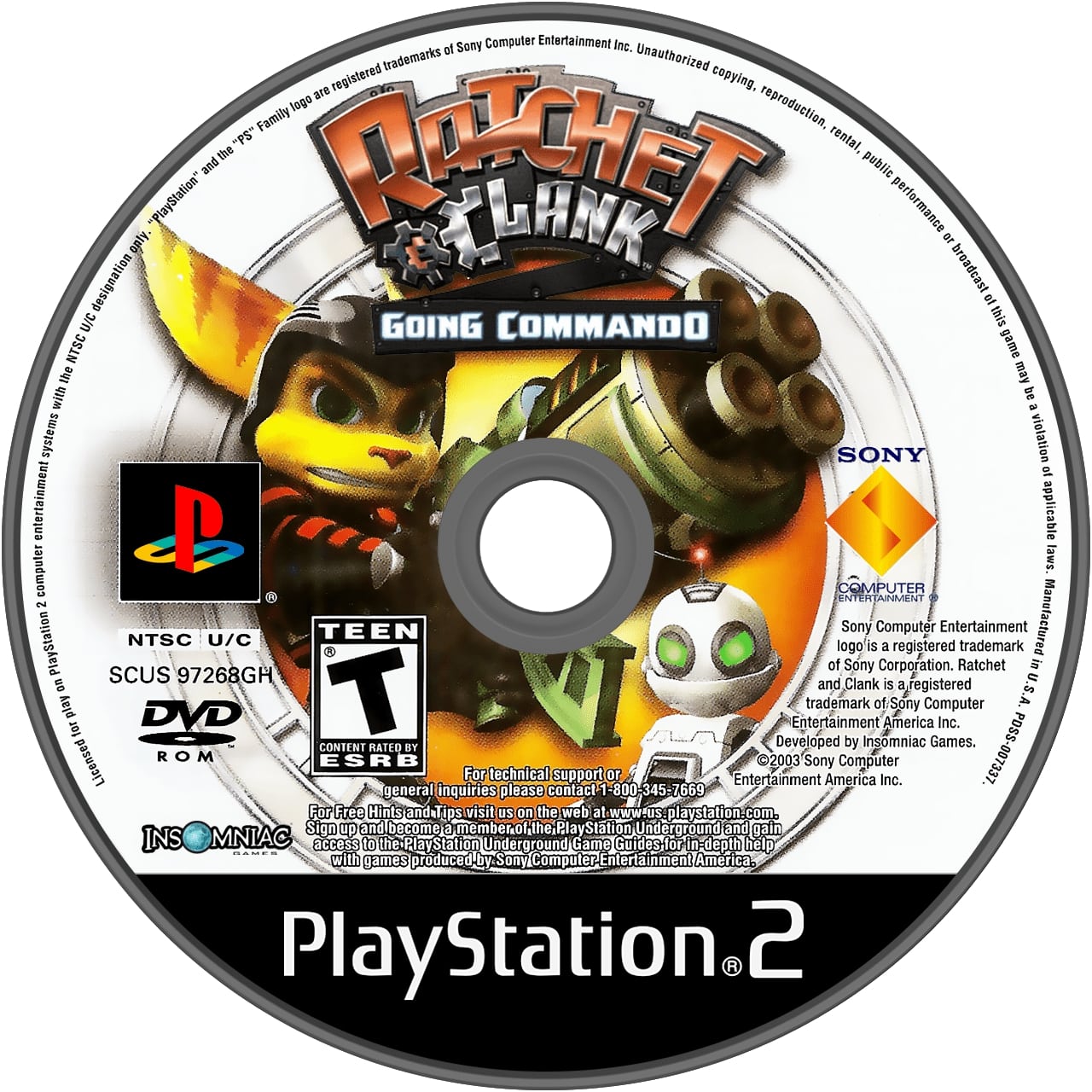 Ratchet & Clank: Going Commando PS2 - Video Game - Used - CaveGamers - Image 3