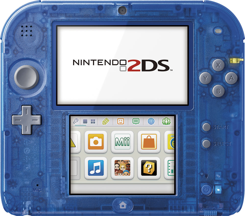 Nintendo 2DS - Crystal Blue 3DS - Video Game System - Used - CaveGamers