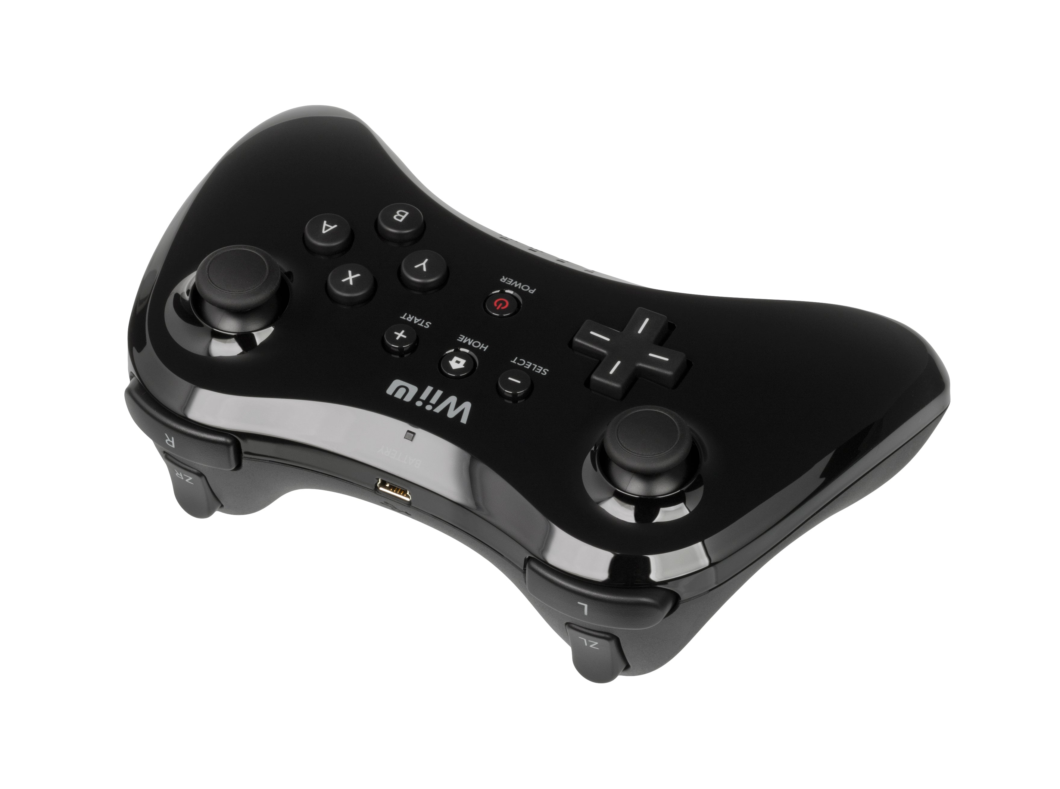 Wii U Pro Controller - Black - Video Game Accessory - Used - CaveGamers - Image 3