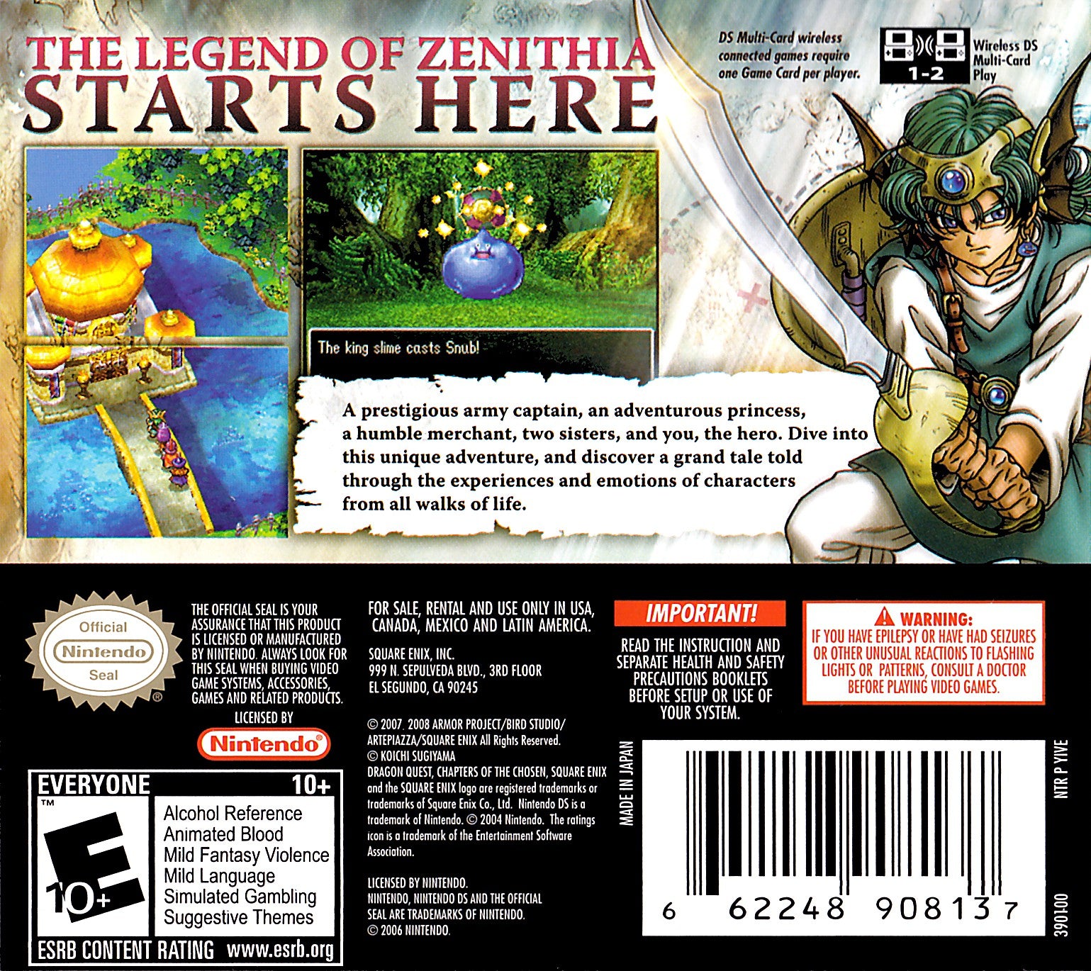 Dragon Quest IV: Chapters of the Chosen DS - Video Game - Used - CaveGamers - Image 2