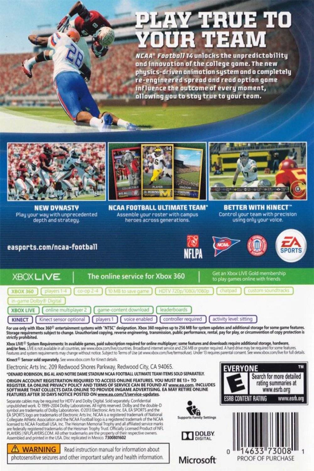 NCAA Football 14 Xbox 360 - Video Game - Used - CaveGamers - Image 2